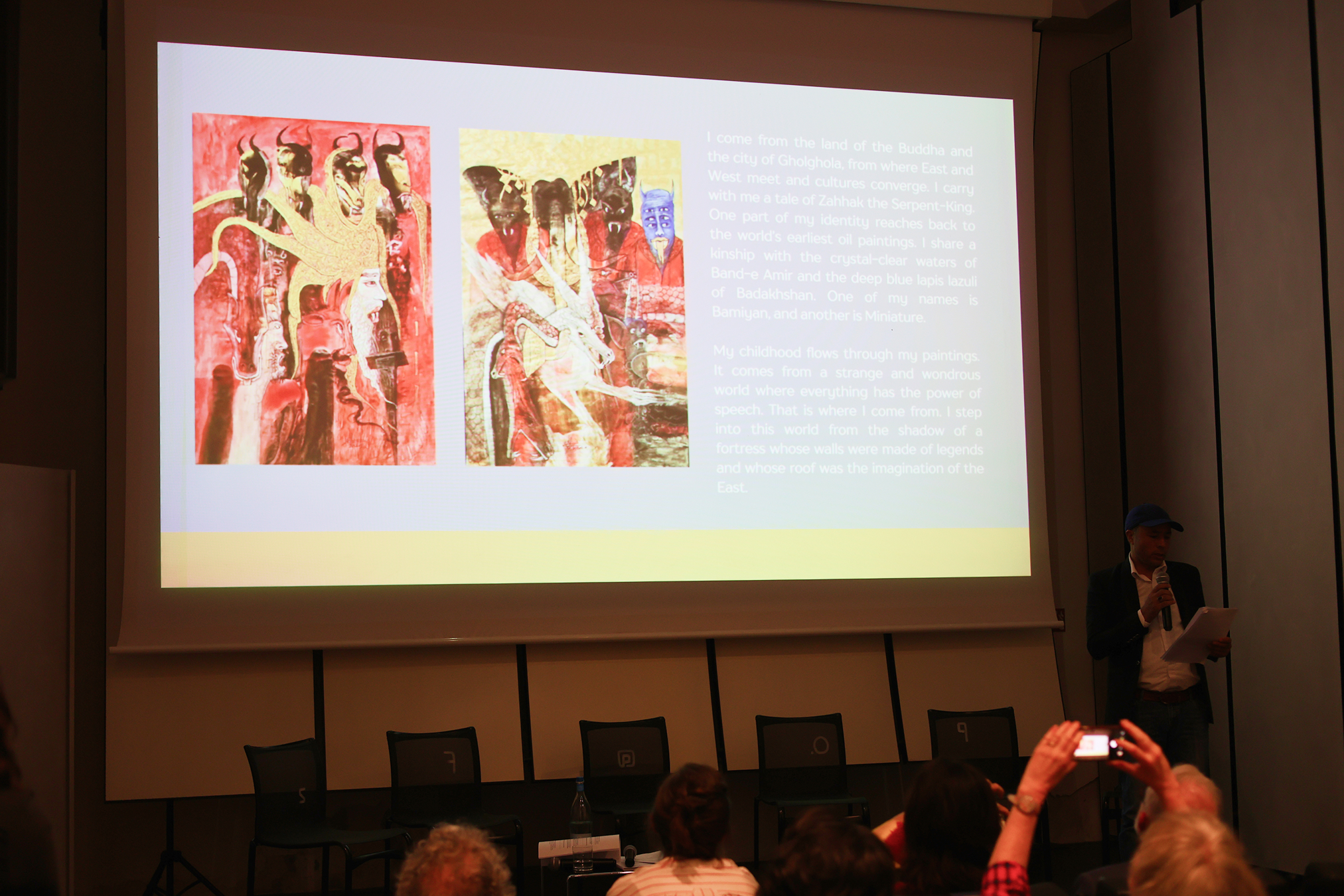 Art presentation at the Afghanistan Pavilion 2028